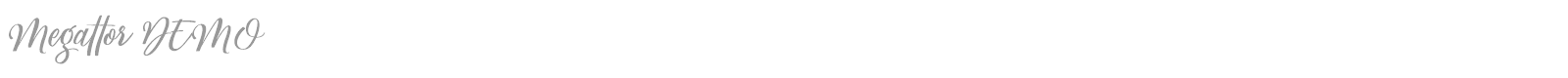 Megattor font preview